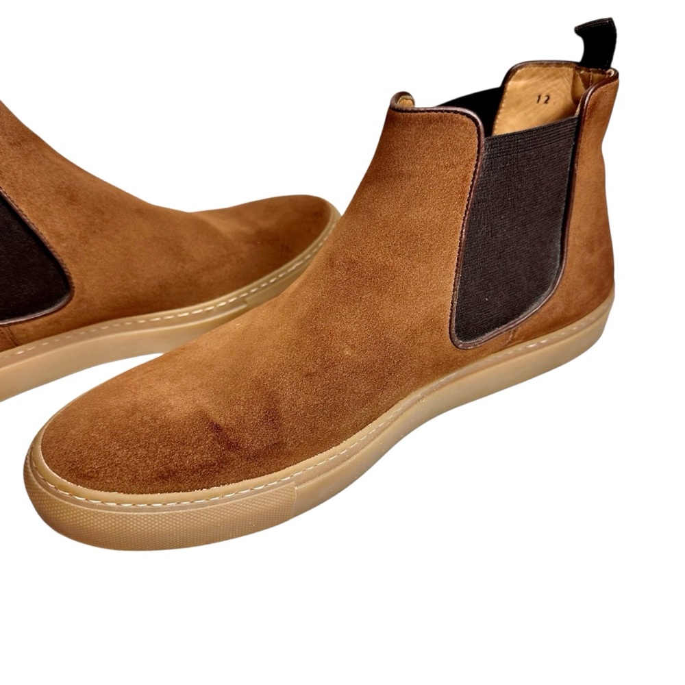 Rider Boot Co Suede Chelsea Boots SZ 12 Chestnut Brown - Picture 8 of 15
